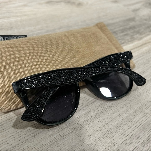 Peepers Siaga Women’s Rhinestone Reading Sunglasses Black Caliente Sun +2.50 - Picture 3 of 7